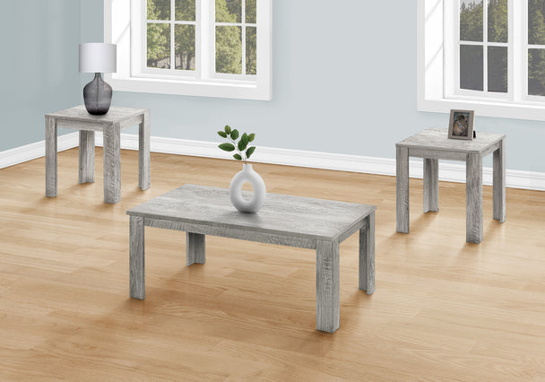 I 7860P Table Set - 3pcs Set / Industrial Grey - Furniture Depot (7881159180536)