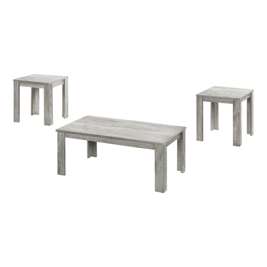 I 7860P Table Set - 3pcs Set / Industrial Grey - Furniture Depot (7881159180536)