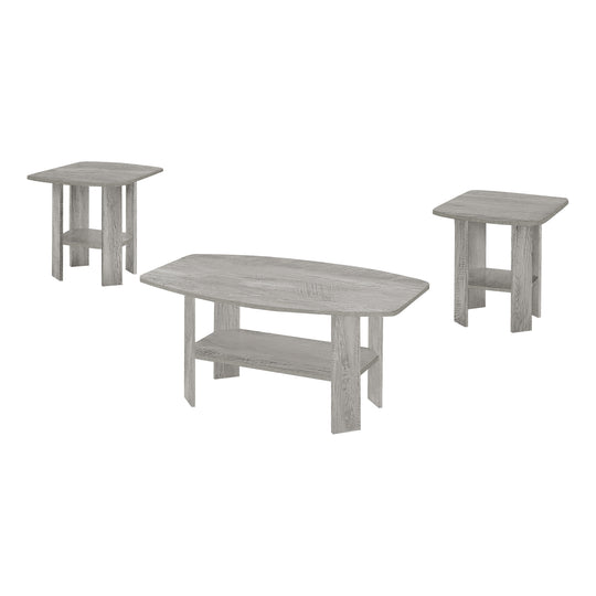 I 7870P Table Set - 3pcs Set / Industrial Grey - Furniture Depot (7881159475448)