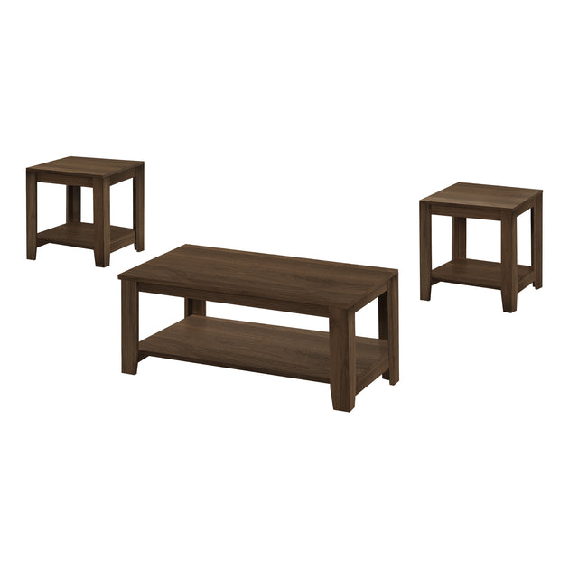 I 7882P Table Set - 3pcs Set / Dark Walnut - Furniture Depot (7881159868664)