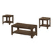 I 7882P Table Set - 3pcs Set / Dark Walnut - Furniture Depot (7881159868664)