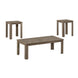 I 7912P Table Set - 3pcs Set / Dark Taupe - Furniture Depot