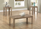 I 7912P Table Set - 3pcs Set / Dark Taupe - Furniture Depot