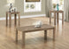 I 7912P Table Set - 3pcs Set / Dark Taupe - Furniture Depot