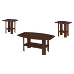 I 7923P Table Set - 3pcs Set / Cherry - Furniture Depot