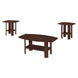 I 7923P Table Set - 3pcs Set / Cherry - Furniture Depot
