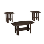I 7924P Table Set - 3pcs Set / Espresso - Furniture Depot