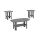 I 7925P Table Set - 3pcs Set / Grey - Furniture Depot