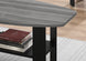 I 7928P Table Set - 3pcs Set / Black / Grey Top - Furniture Depot