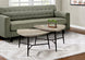 I 7939P Table Set - 2pcs Set / Taupe Reclaimed Wood / Black Metal - Furniture Depot (7881160982776)