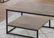 I 7960P Table Set - 3pcs Set / Dark Taupe / Black Metal - Furniture Depot