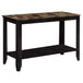 I 7983S Accent Table - 44"L / Espresso Marble Top - Furniture Depot