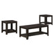 I 7990P Table Set - 3pcs Set / Espresso - Furniture Depot