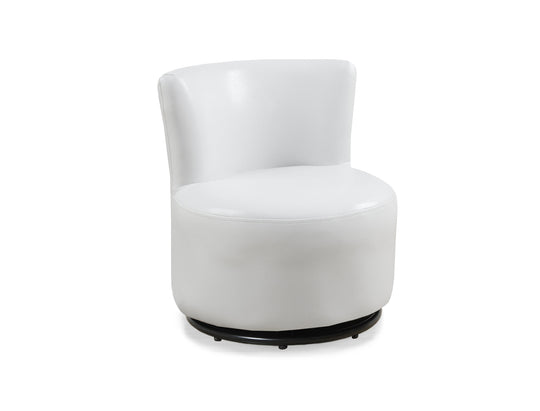 I 8153 Juvenile Chair - Swivel / White Leather-Look - Furniture Depot (7881163112696)