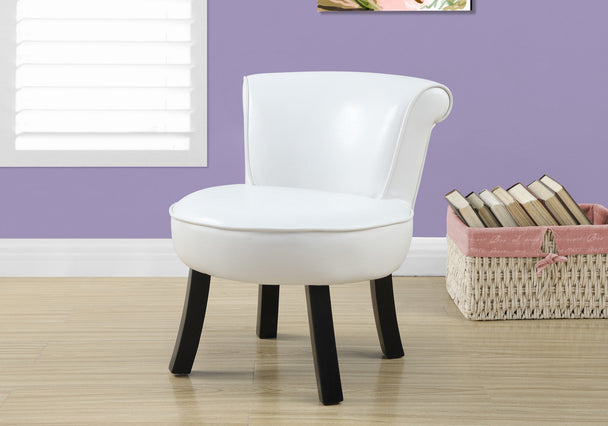 I 8155 Juvenile Chair - White Leather-Look - Furniture Depot (7881163211000)