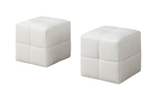Load image into Gallery viewer, I 8161 Ottoman - 2pcs Set / Juvenile / White Leather-Look - Furniture Depot