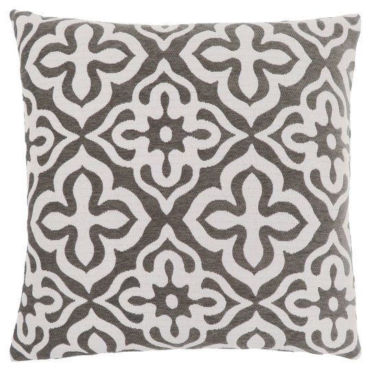 I 9216 Pillow - 18"X 18" / Dark Taupe Motif Design / 1pc - Furniture Depot (7881167601912)