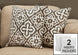 I 9217 Pillow - 18"X 18" / Dark Taupe Motif Design / 2pcs - Furniture Depot