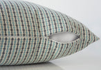 I 9230 Pillow - 18"X 18" / Light Blue / Grey Abstract Dot / 1pc - Furniture Depot (7881168158968)