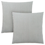 I 9231 Pillow - 18"X 18" / Light Blue / Grey Abstract Dot / 2pcs - Furniture Depot