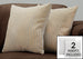 I 9235 Pillow - 18"X 18" / Gold / Grey Abstract Dot / 2pcs - Furniture Depot (7881168584952)