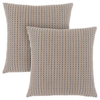 I 9239 Pillow - 18"X 18" / Light / Dark Brown Abstract Dot/ 2pcs - Furniture Depot (7881168978168)