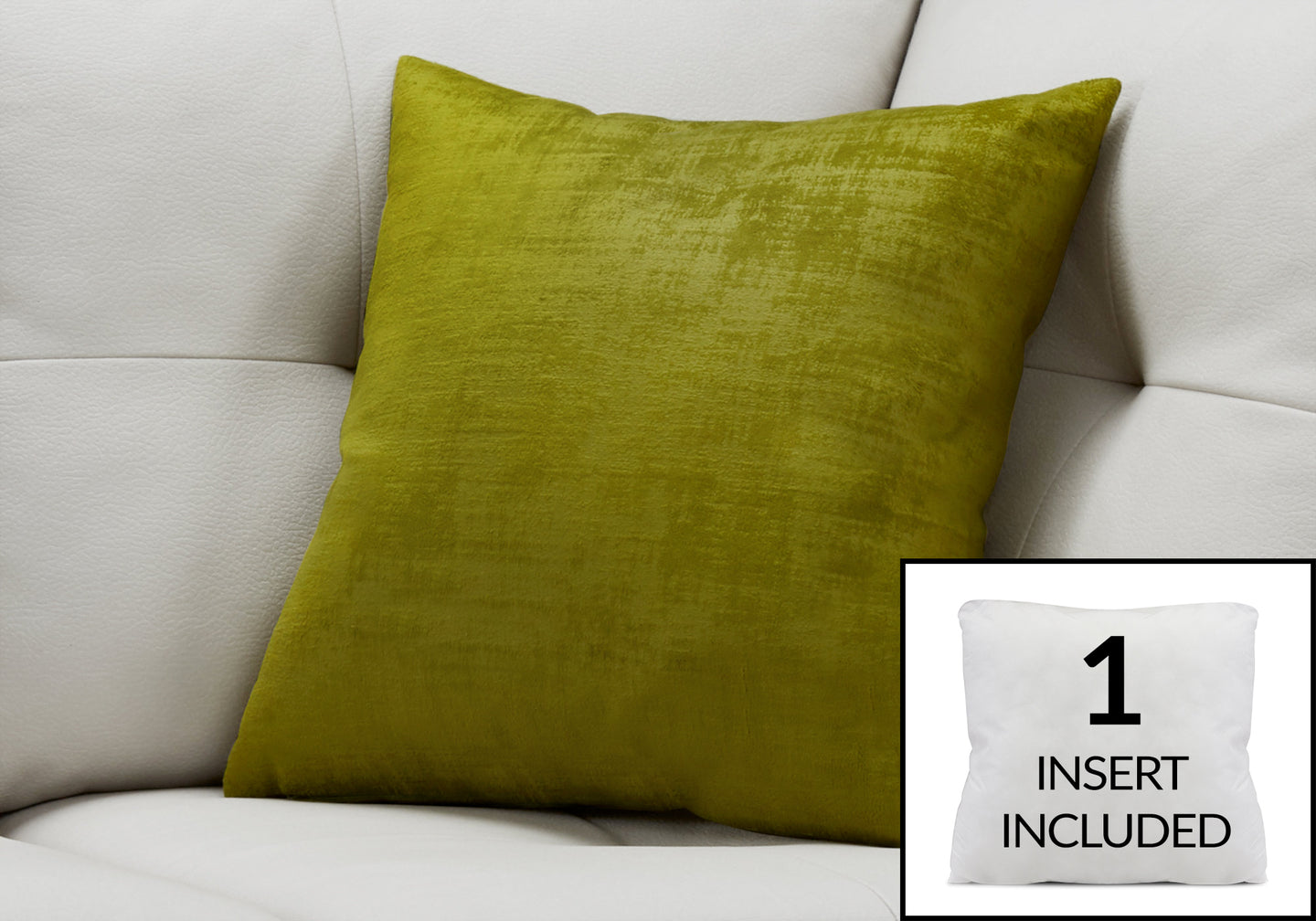 I 9244 Pillow - 18"X 18" / Lime Green Brushed Velvet / 1pc - Furniture Depot (7881169240312)