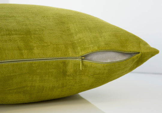 I 9244 Pillow - 18"X 18" / Lime Green Brushed Velvet / 1pc - Furniture Depot (7881169240312)