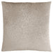 I 9254 Pillow - 18"X 18" / Taupe Floral Velvet / 1pc - Furniture Depot