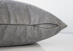 I 9256 Pillow - 18"X 18" / Light Grey Floral Velvet / 1pc - Furniture Depot (7881169567992)