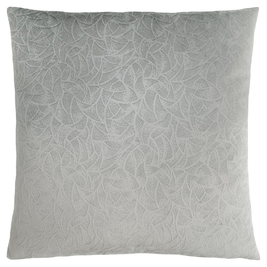 I 9256 Pillow - 18"X 18" / Light Grey Floral Velvet / 1pc - Furniture Depot (7881169567992)