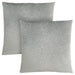 I 9257 Pillow - 18"X 18" / Light Grey Floral Velvet / 2pcs - Furniture Depot