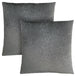 I 9259 Pillow - 18"X 18" / Dark Grey Floral Velvet / 2pcs - Furniture Depot (7881169830136)