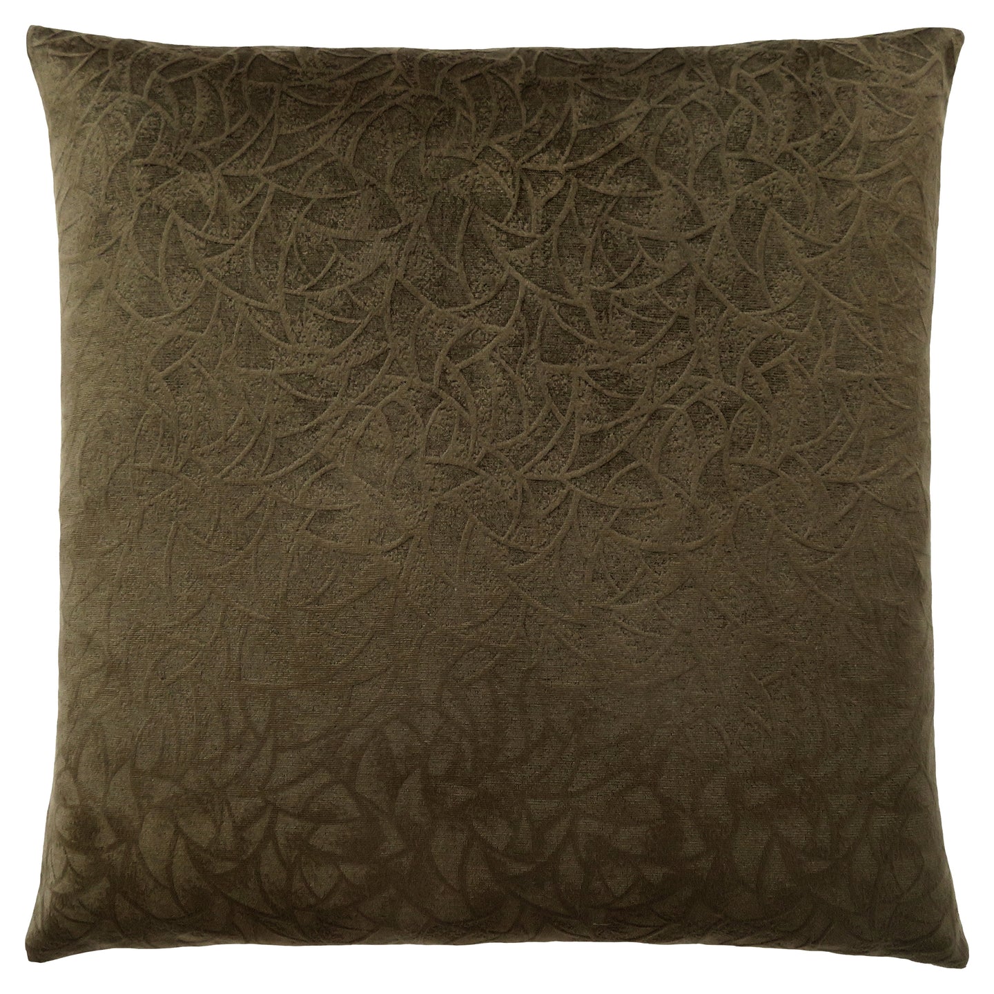 I 9262 Pillow - 18"X 18" / Dark Green Floral Velvet / 1pc - Furniture Depot