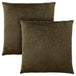 I 9263 Pillow - 18"X 18" / Dark Green Floral Velvet / 2pcs - Furniture Depot (7881169961208)