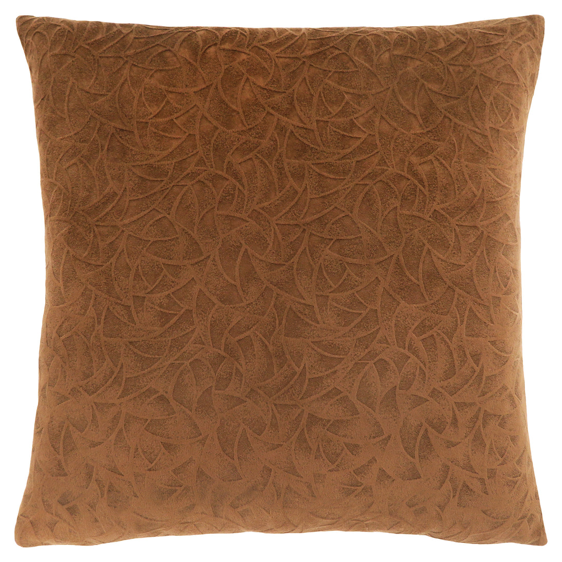 I 9268 Pillow - 18"X 18" / Light Brown Floral Velvet / 1pc - Furniture Depot (7881170256120)