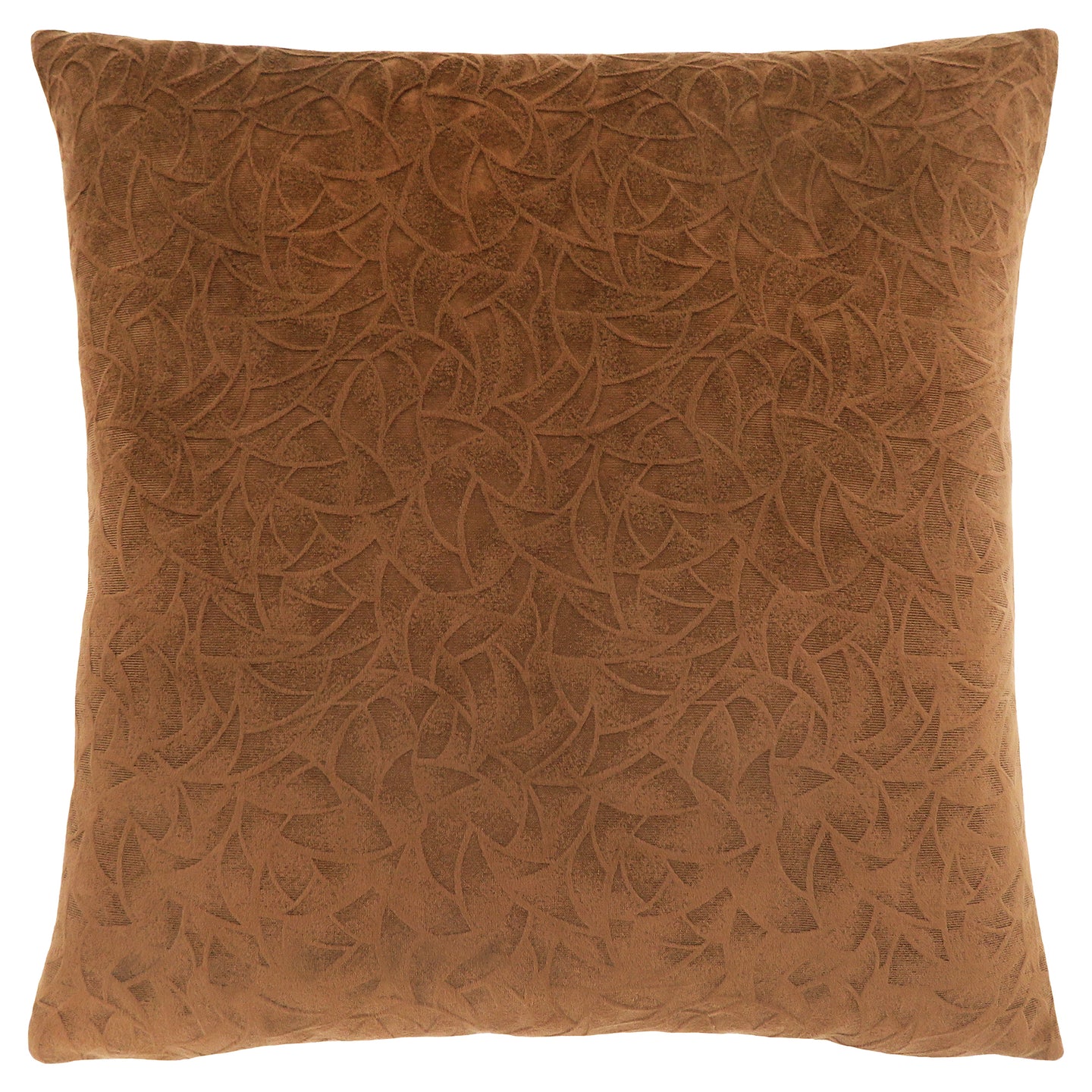 I 9268 Pillow - 18"X 18" / Light Brown Floral Velvet / 1pc - Furniture Depot (7881170256120)