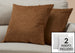 I 9269 Pillow - 18"X 18" / Light Brown Floral Velvet / 2pcs - Furniture Depot