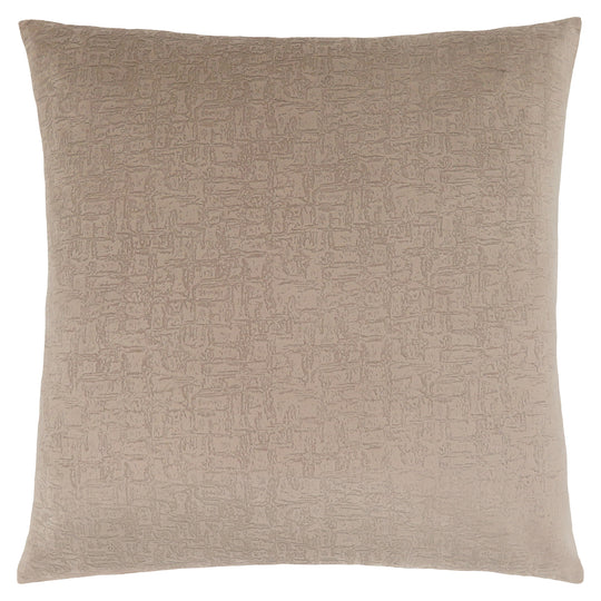 I 9270 Pillow - 18"X 18" / Taupe Mosaic Velvet / 1pc - Furniture Depot