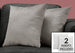 I 9273 Pillow - 18"X 18" / Grey Mosaic Velvet / 2pcs - Furniture Depot (7881170682104)