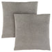 I 9273 Pillow - 18"X 18" / Grey Mosaic Velvet / 2pcs - Furniture Depot (7881170682104)