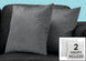 I 9275 Pillow - 18"X 18" / Dark Grey Mosaic Velvet / 2pcs - Furniture Depot