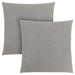 I 9295 Pillow - 18"X 18" / Patterned Light Grey / 2pcs - Furniture Depot