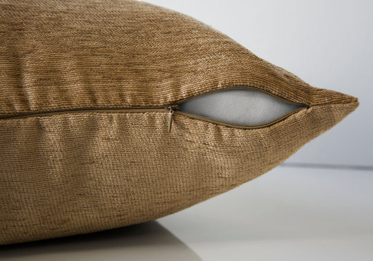 I 9296 Pillow - 18"X 18" / Solid Tan / 1pc - Furniture Depot