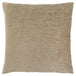 I 9296 Pillow - 18"X 18" / Solid Tan / 1pc - Furniture Depot