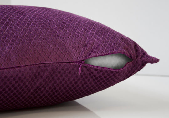 I 9303 Pillow - 18"X 18" / Purple Diamond Velvet / 2pcs - Furniture Depot (7881172582648)