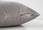 I 9307 Pillow - 18"X 18" / Silver Diamond Velvet / 2pcs - Furniture Depot