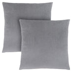 I 9307 Pillow - 18"X 18" / Silver Diamond Velvet / 2pcs - Furniture Depot