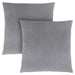 I 9307 Pillow - 18"X 18" / Silver Diamond Velvet / 2pcs - Furniture Depot