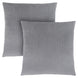 I 9307 Pillow - 18"X 18" / Silver Diamond Velvet / 2pcs - Furniture Depot